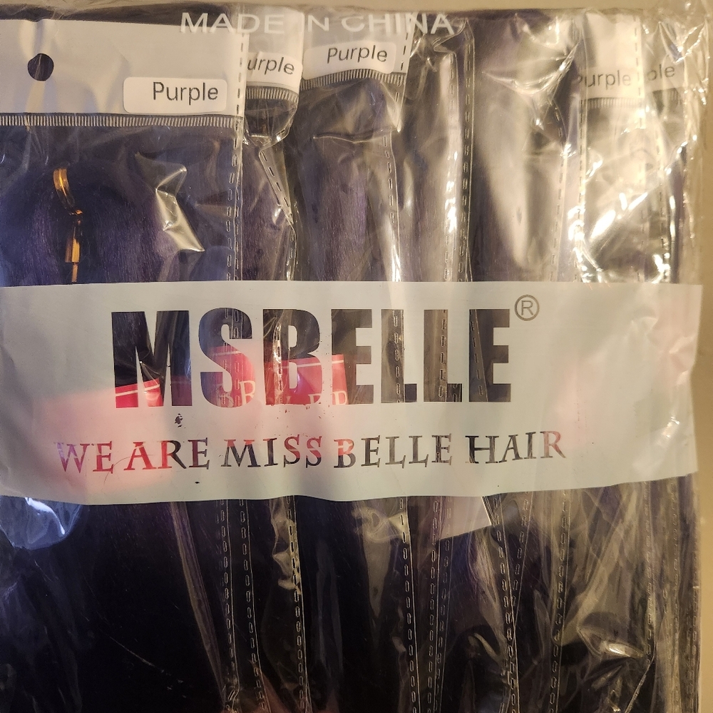MSBELLE Purple Hair Extensions